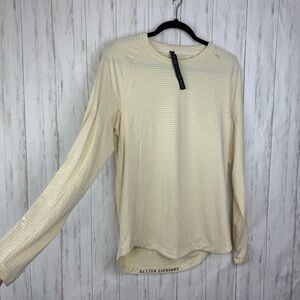 Lululemon Athletica Cream Striped Top